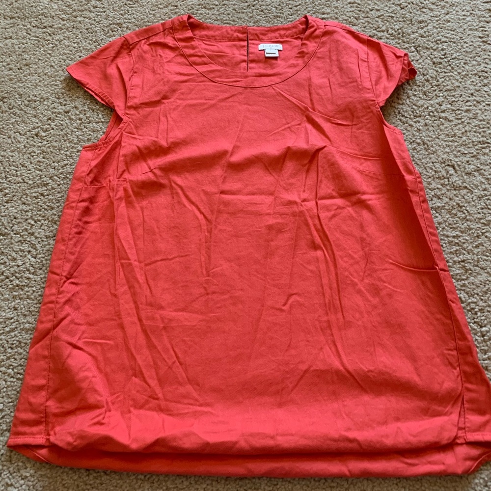 J Crew orange blouse. Small.